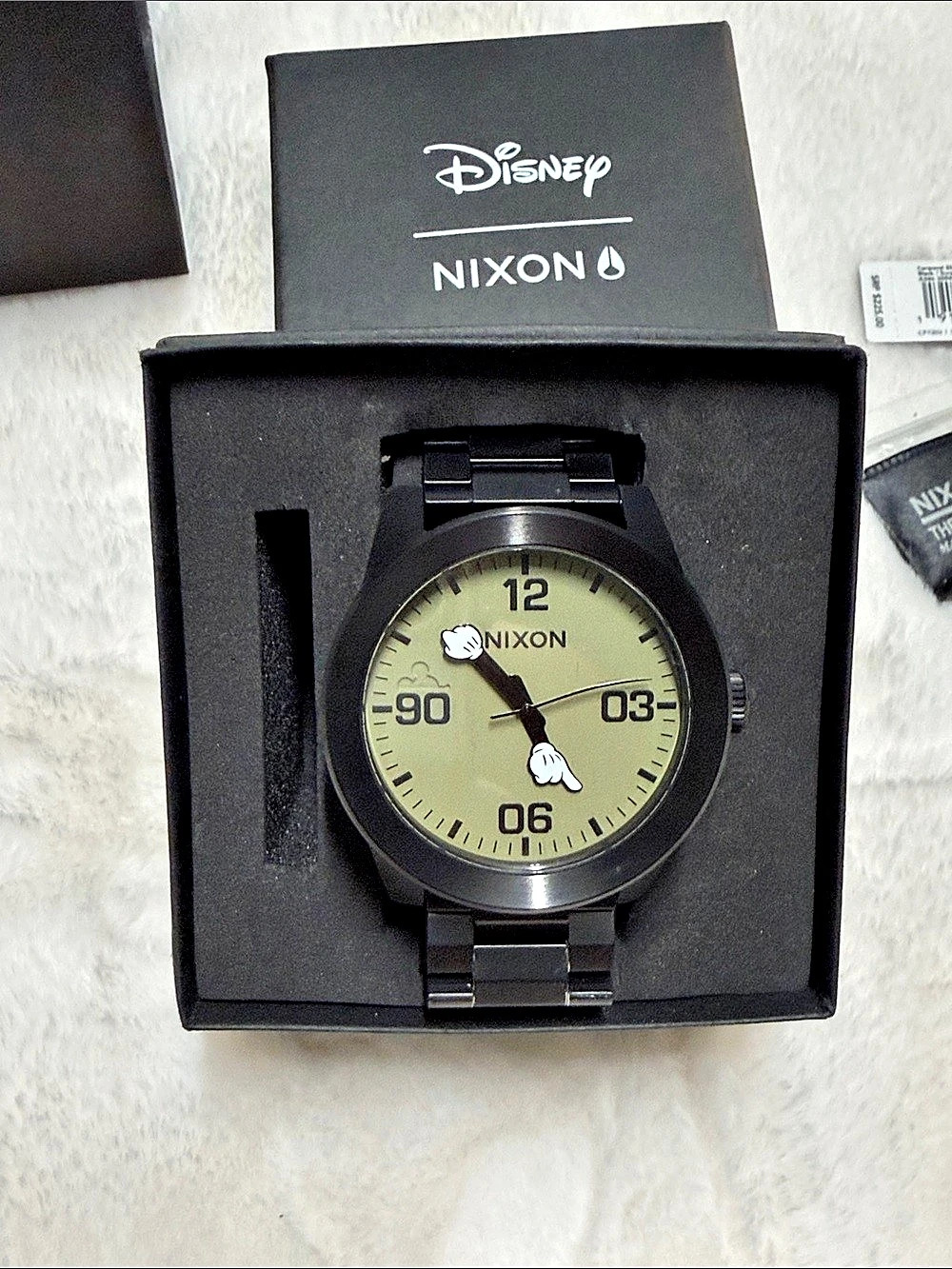 Nixon x Disney The Corporal SS Mickey Jump Black & Green NWT